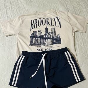 Navy Blue Bike Shorts